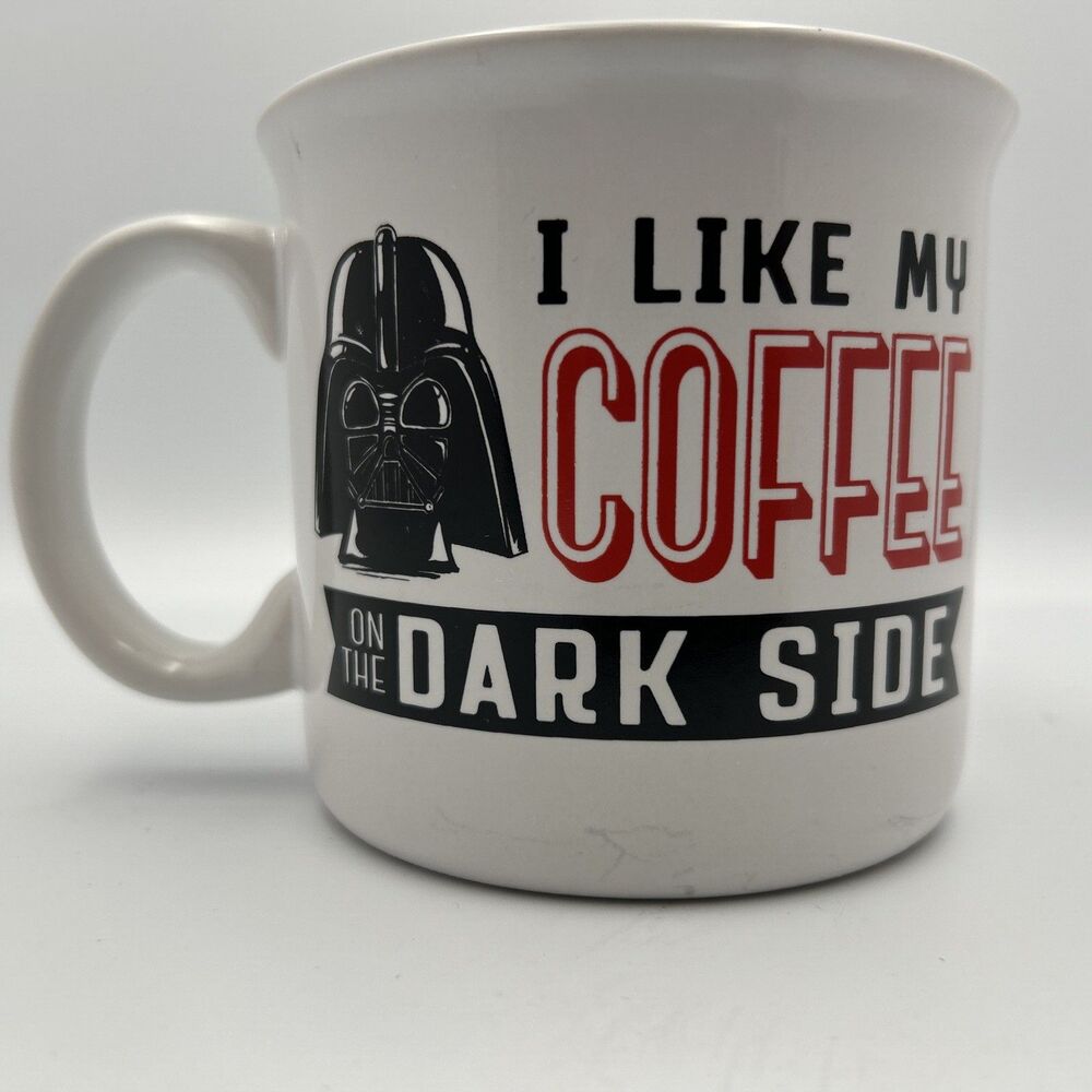 I Like My Coffee On The Dark Side - STAR WARS Darth Vader Huge 16 oz Coffee Mug